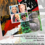 Hameln: Hamelner Künstlerstammtisch zeigt aktuelle Ausstellung „Stein trifft Leinwand“ noch bis zum 20. Juni